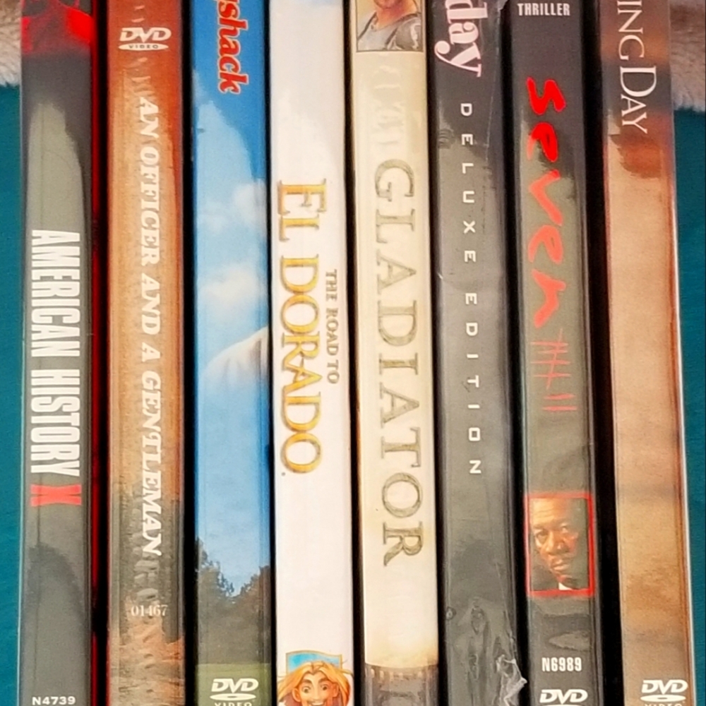 Lot of 7 new in pkg DVDs, all are rated R. Eldorado is no longer part of the lot